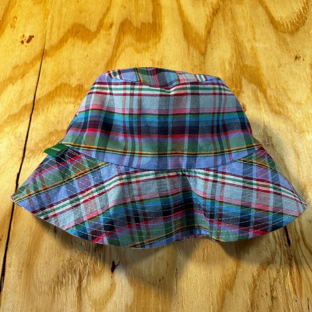 Asia Books Reversible Madras Plaid Bucket Hat